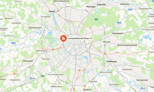 Расположение офиса в Москве
